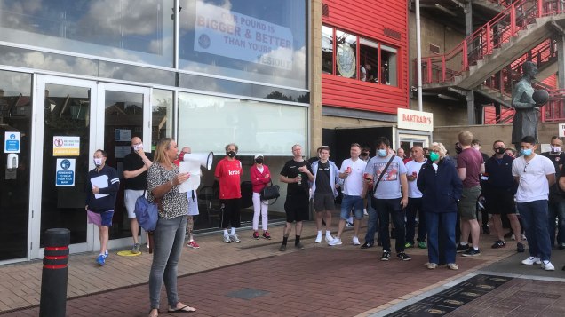 Charlton fans' protest